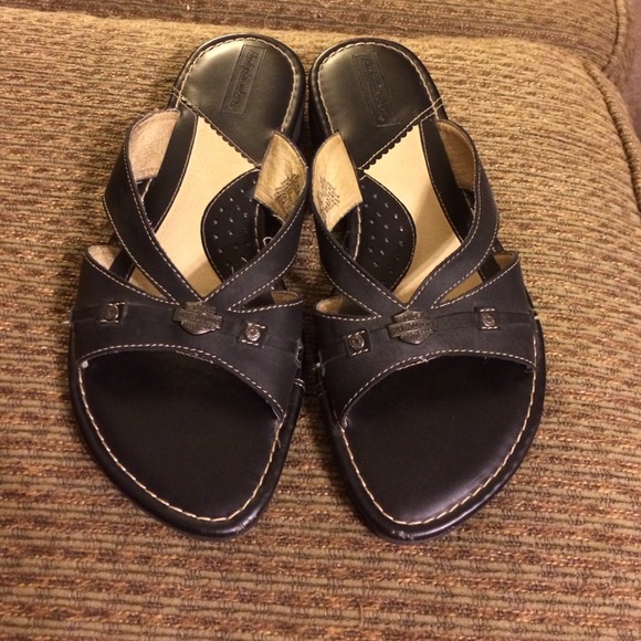 Harley Davidson black sandals