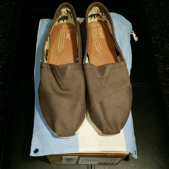Grey Canvas Toms