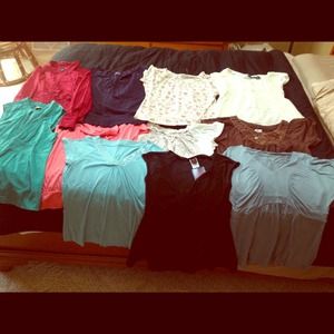 Lot of women's size large shirt