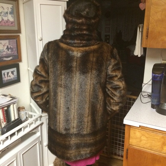 🚨⬇️3 PIECE SET/CURATIONS/FAB FAUX wCoat/Hat/Scarf - Picture 2 of 4