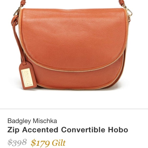 Badgley Mischka Zip Accented Convertible Bag