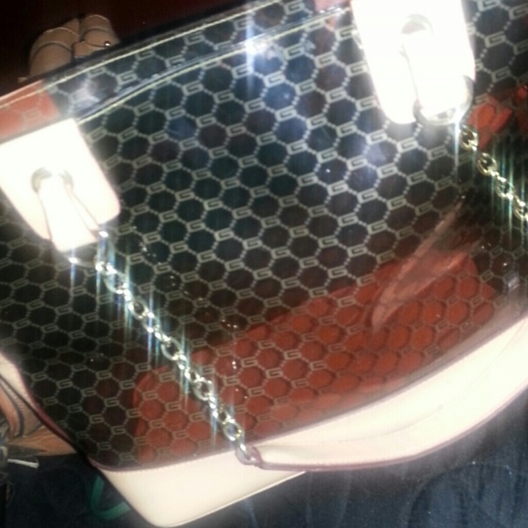 Clear Brown/Beige Handbag