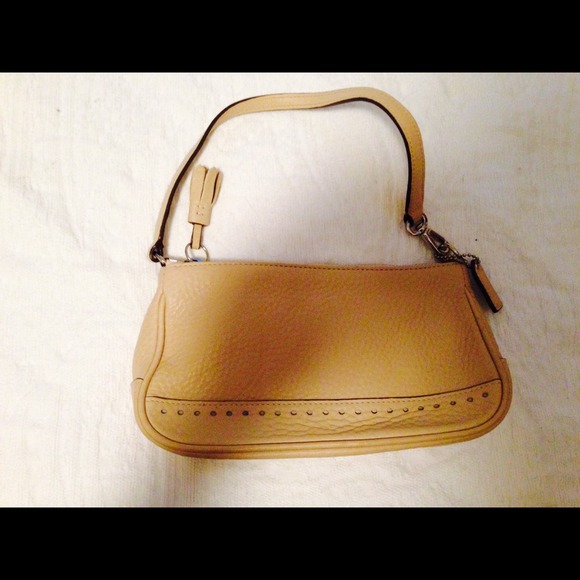 Authentic Small Leather Coach Bag