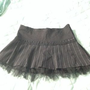 Sexy tulle slip mini skirt