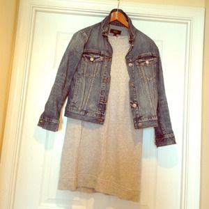 Jcrew Gray Sweatshirt Dress