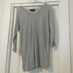 Gray tunic sweater