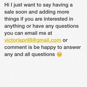Please ask ☺️