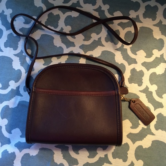 Vintage brown leather Coach bag