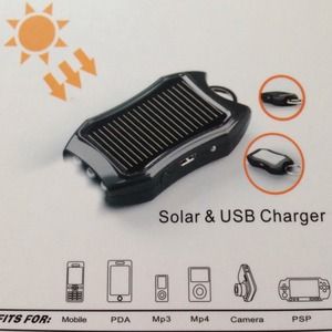 Solar charged powerbank for Android MP3 PSP & more
