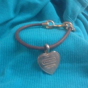 Coach Leather Cord Bracelet