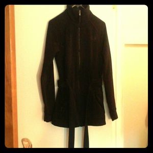 North face zip up with belt