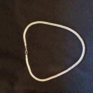 Silpada Sterling Silver 17" Thick Omega Necklace