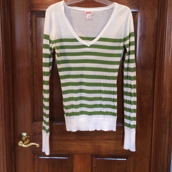 Mossimo Supply Co. green striped sweater