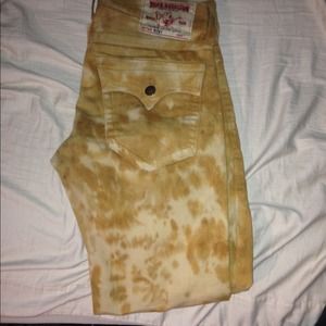 Tan True Religion jeans