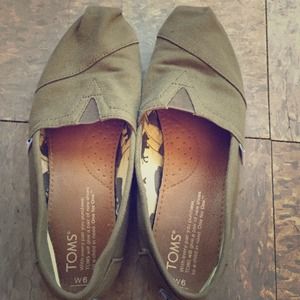 Sage green TOMS