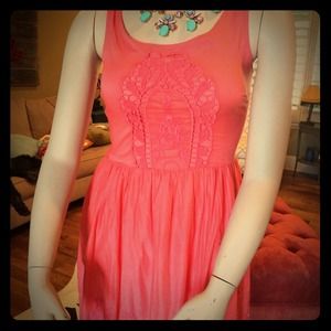 Coral dress size 10