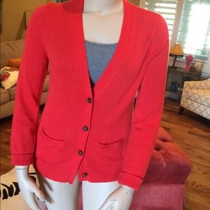 Tomato red boyfriend cardigan L