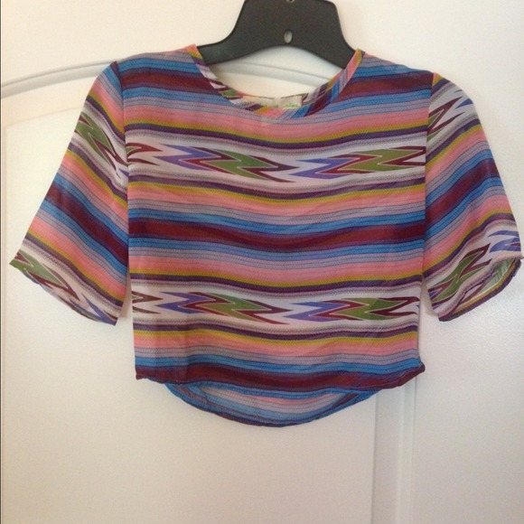 Urban Outfitters Aztec crop top