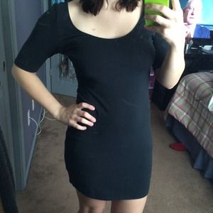 Xhilaration Black Bodycon Dress