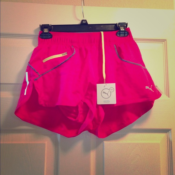 Fuschia Puma Sports Shorts