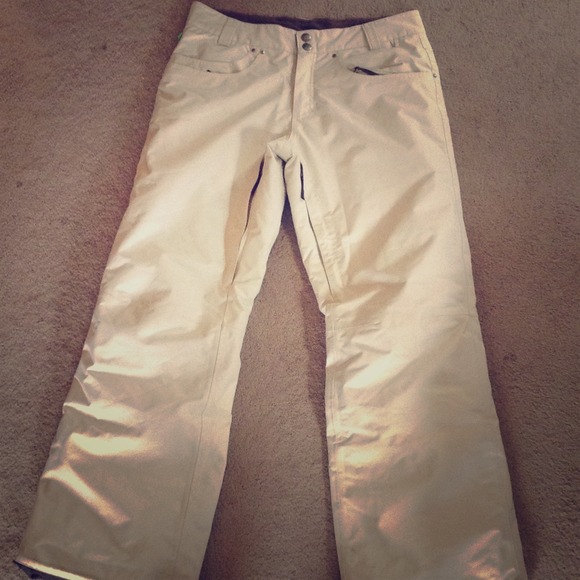 Planet Earth cream snowboard pants **SALE