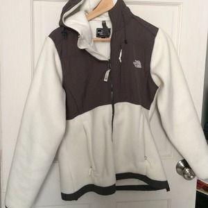 North Face zip up hooded fleece
