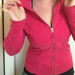 Pink lululemon "Scuba II" zip up