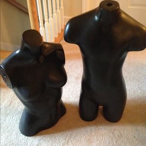 Art decorative black manikin pieces.