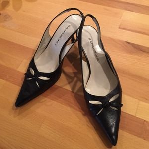 Sling Back Kitten Heels