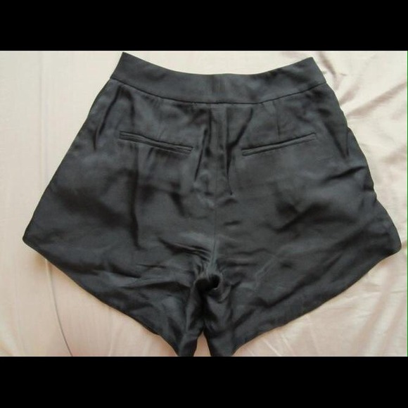 🚫SOLD🚫 $300 ALEXANDER WANG Black Lapel Shorts 0 - Picture 3 of 4
