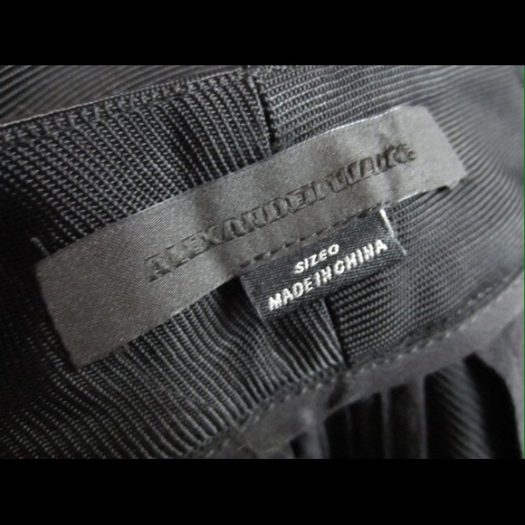 🚫SOLD🚫 $300 ALEXANDER WANG Black Lapel Shorts 0 - Picture 4 of 4