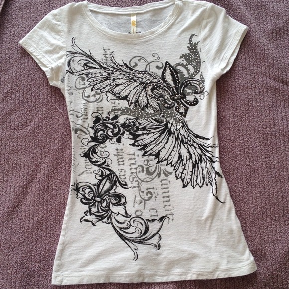 Winged ripped shirt