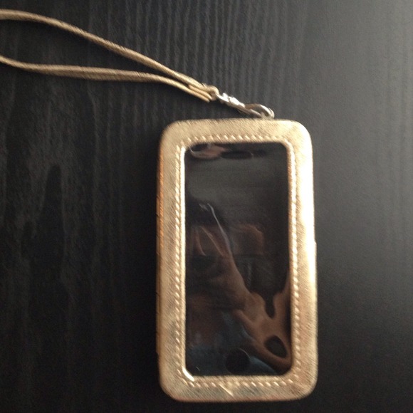Cellphone wristlet Gold *new*