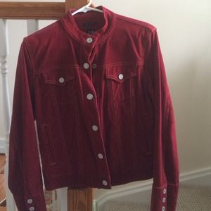Red corduroy jacket