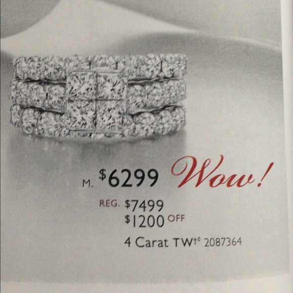 4 carat wedding set...size 6 - Picture 4 of 4