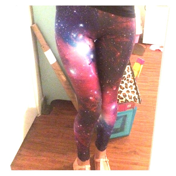 Black Milk High Waisted Galaxy Leggings!!