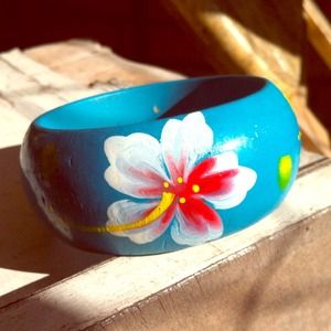 Wooden Hand Painted Bracelet