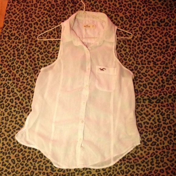 White Hollister Top