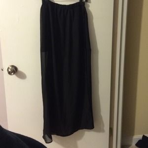 Black maxi skirt