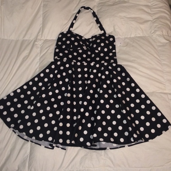 Black/White Polka Dot Cupcake Dress from ModCloth