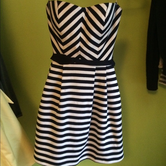 Striped short dress