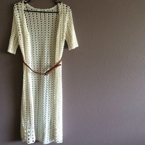 White Long Cardigan