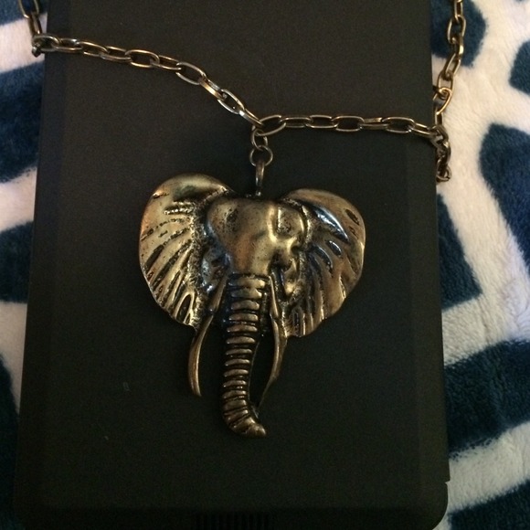Elephant statement necklace