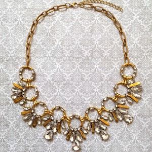 Gold & Clear Statement Necklace