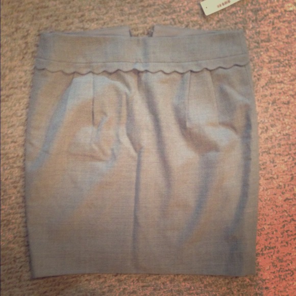 JCREW SCALLOP-TRIM MINI SKIRT