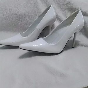 White Patent Heels