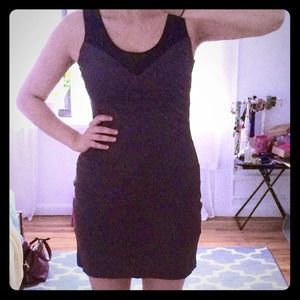 Grey and Black Bandage Dress