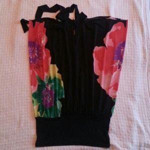 Hawaiin Summer Top (Black)