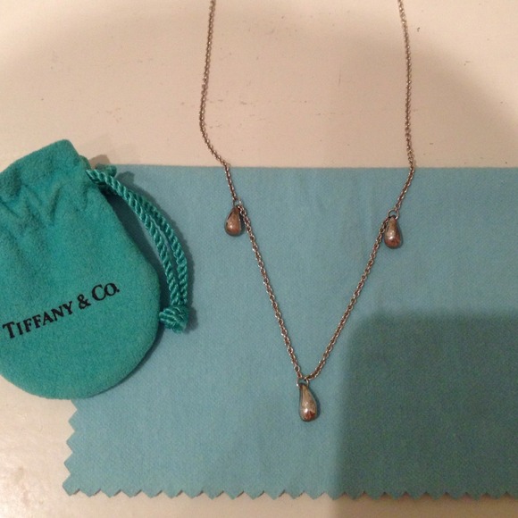 Tiffany three tear drop necklace