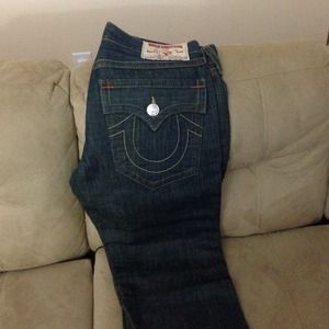 Fairly new men's true religion jeans size 33 X 34